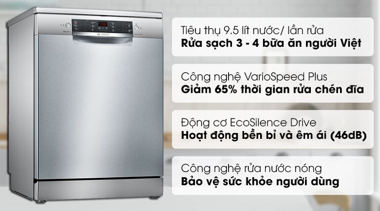 máy rửa bát cho gia đình 4 người chất lượng