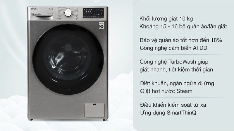 Máy giặt LG 10kg có giặt được chăn bông không? TOP 5 lựa chọn tốt hiện nay