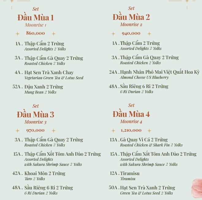 Set Đầu Mùa