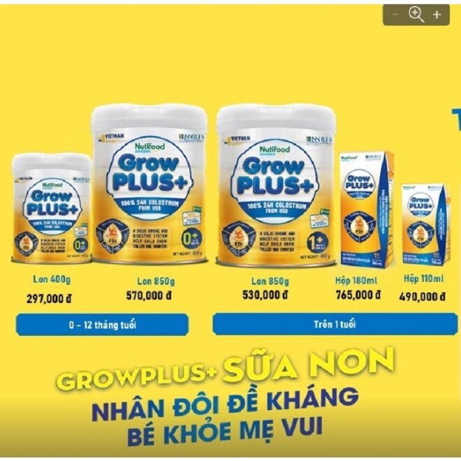 Review sữa Grow Plus vàng (sữa non mới) có tốt không?