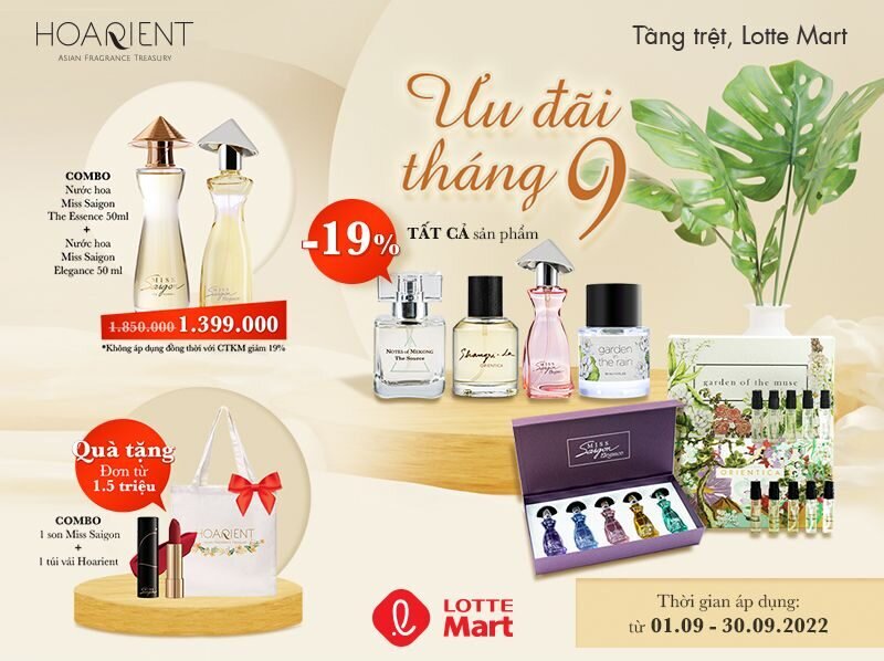 nước hoa Miss Saigon bán tại siêu thị Lotte mart