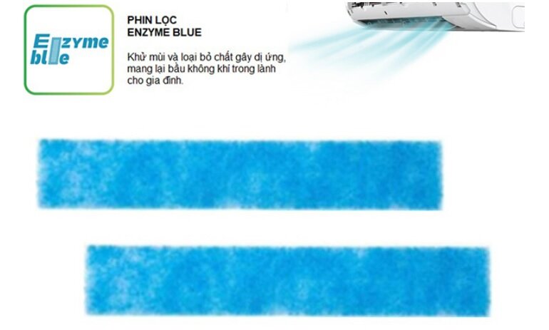 Bao lâu cần thay thế phin lọc Enzyme Blue mới cho điều hòa Daikin?