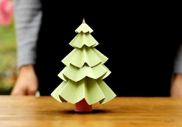 5 cách làm cây thông Noel từ giấy