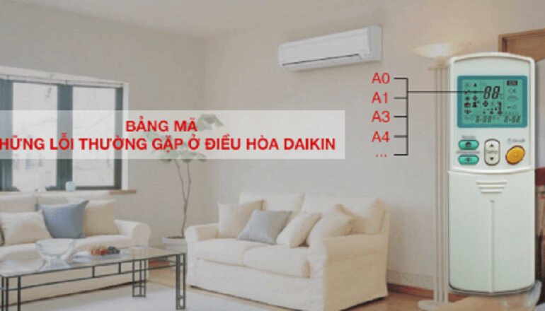 bảng mã lỗi điều hòa Daikin inverte