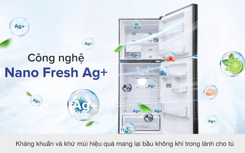 Tủ lạnh Aqua AQR-IG316DN GB: Tiết kiệm điện, bảo quản thực phẩm tươi ngon