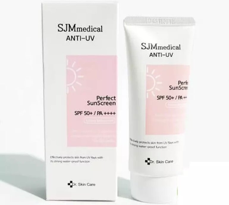 Kem chống nắng Sjm Medical Anti UV Perfect SunScreen được thiết kế với tone màu chủ đạo là màu hồng và trắng mang lại cho người tiêu dùng cảm giác nhẹ nhàng, tươi mát.
