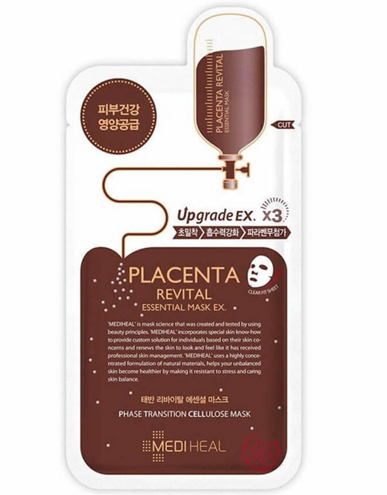 Mặt nạ Mediheal Placenta Revital dành cho da nhạy cảm.