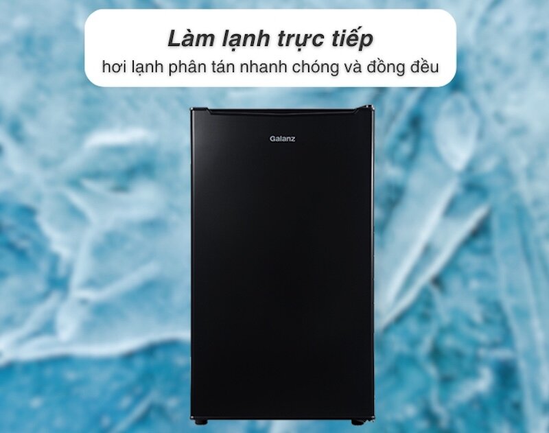 Tủ lạnh Galanz mini được trang bị công nghệ làm lạnh trực tiếp