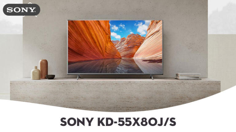 Phong cách thiết kế hiện đại của Smart Tivi 4K Sony KD-55X80J 55 inch
