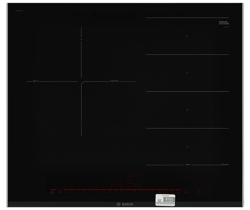 Compare the similarities and differences between the Bosch PXJ675DC1E induction cooker and the Sato SIH265 N1.3 (B)