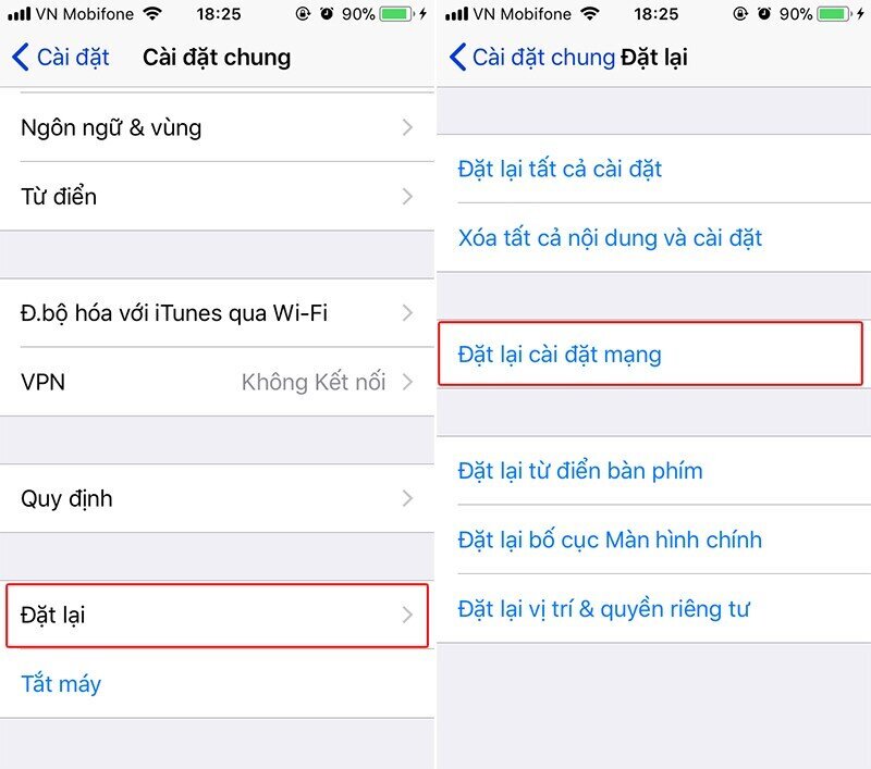 Cài đặt dịch vụ mạng trên iPhone