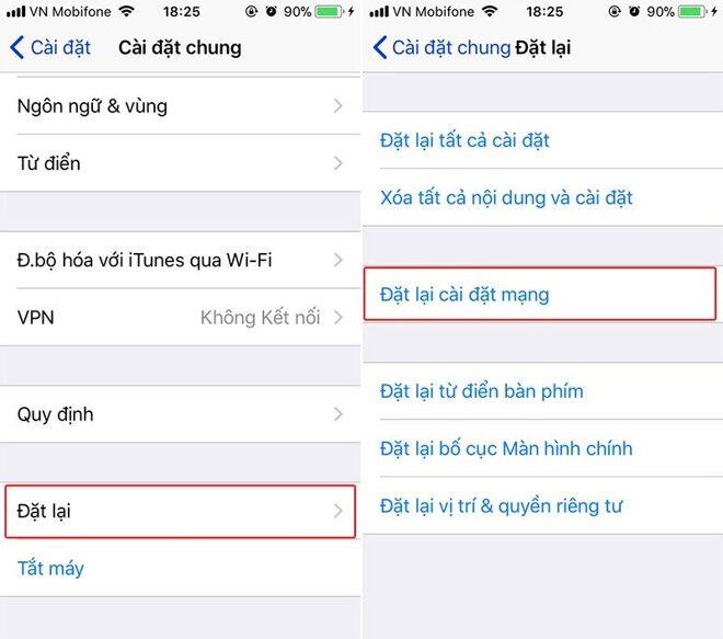 Cài đặt dịch vụ mạng trên iPhone