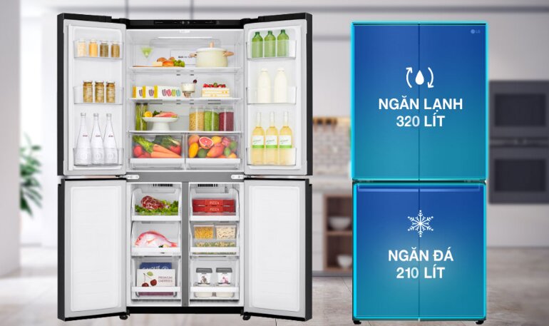 Tủ lạnh LG GR-B53MB bảo quản thực phẩm tươi sạch và an toàn