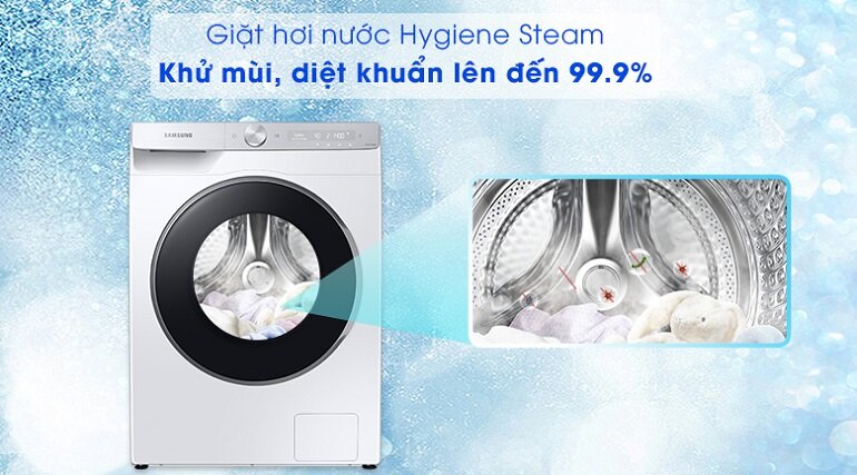 Công nghệ giặt hơi nước trên máy giặt Samsung