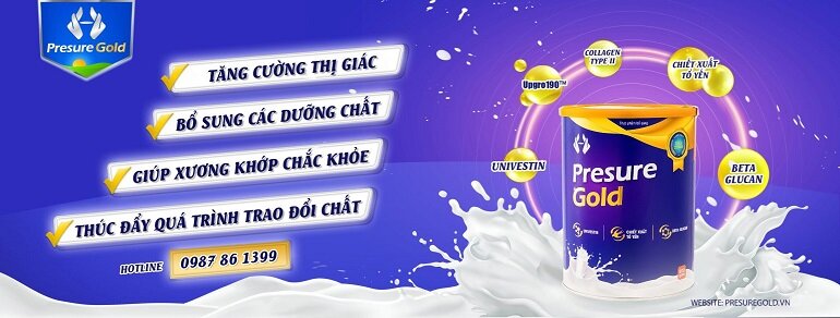 Review thực phẩm dinh dưỡng có bổ sung sữa non Presure Gold từ A - Z