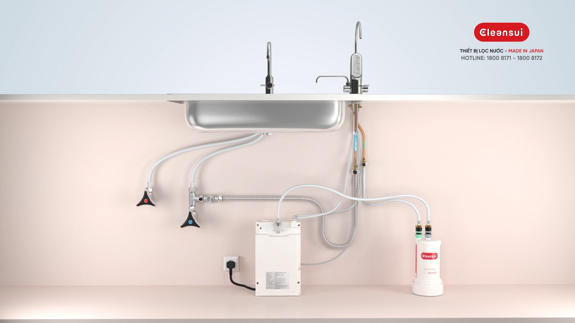 Máy lọc nước bị rò nước do mối nối, ống dẫn lỏng hoặc bị đứt