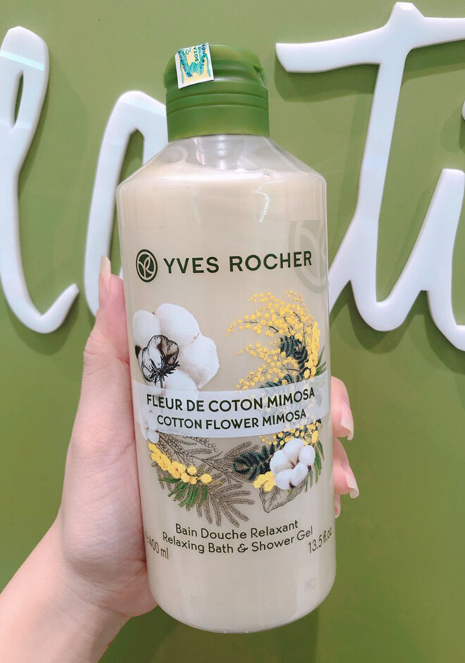 sữa tắm Yves Rocher Cotton Flower Mimosa Relaxing