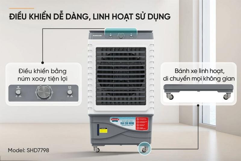 Sunhouse SHD7798 – Làm mát hiệu quả và tiết kiệm cho ngày hè