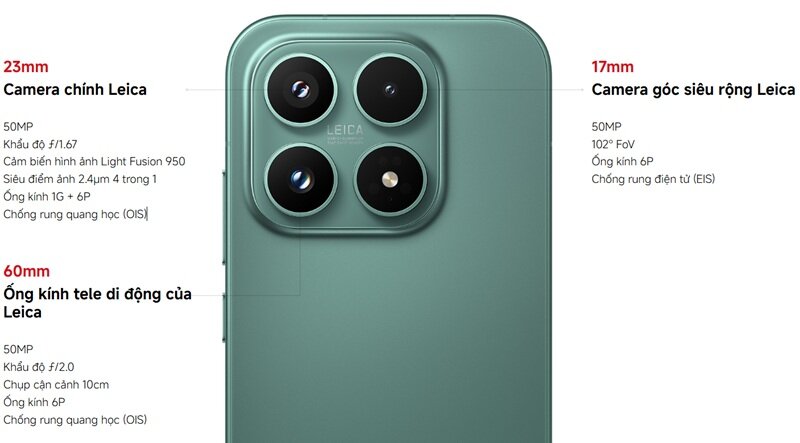 3 điểm trên Xiaomi 17 5G khiến cả iPhone 17 và Galaxy S26 phải “hít khói”