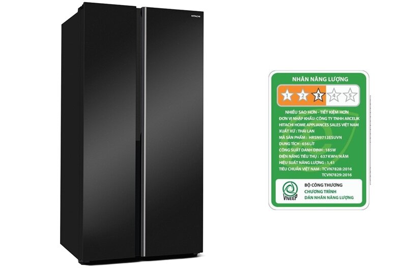 Hitachi HRSN9713ESUVN vừa bán ra đã giảm giá 6 triệu đồng, có ngăn đông mềm hiện đại