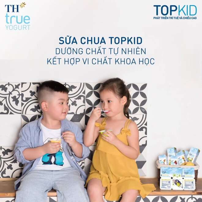 Sữa chua Topkid - nguồn dinh dưỡng cần thiết cho trẻ nhỏ