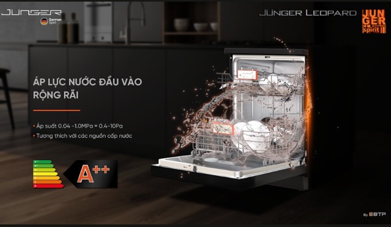 Máy rửa bát 15 bộ Junger DWJ-183-VG