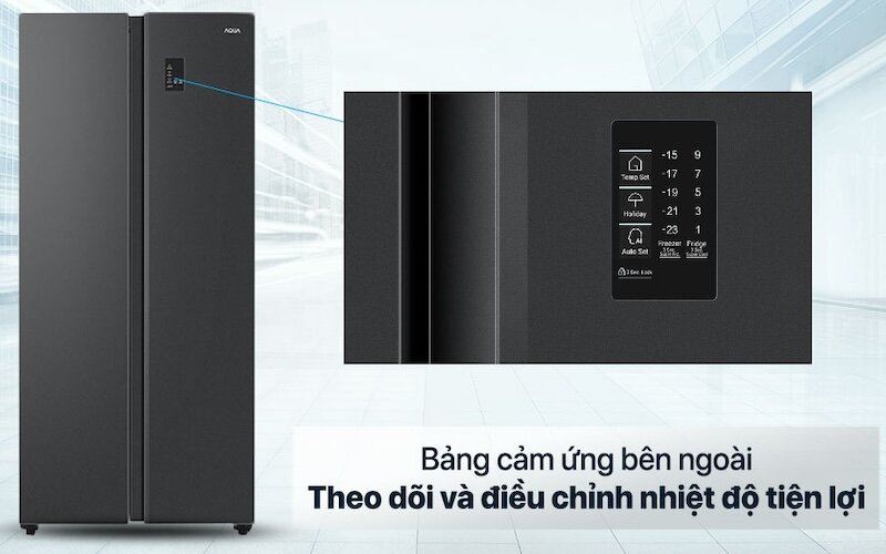 Khám phá Tủ lạnh Aqua AQR-S480XA(BL) với công nghệ hiện đại và thiết kế sang trọng
