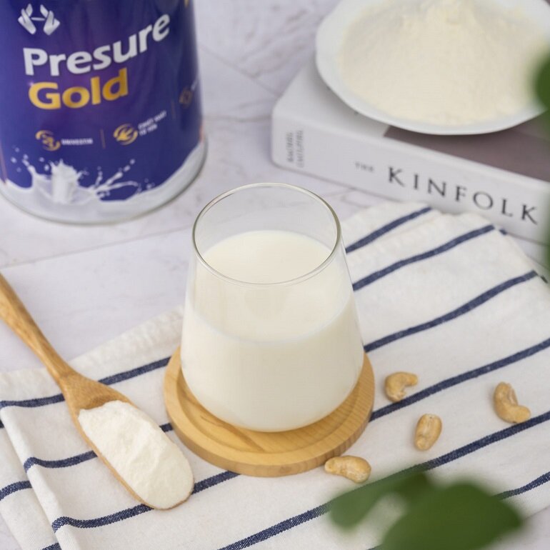 Review thực phẩm dinh dưỡng có bổ sung sữa non Presure Gold từ A - Z
