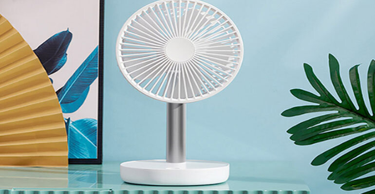 Quạt tích điện JIPIN JP-F05 thiết kế nhỏ gọn có thể đặt ở bất kỳ vị trí nào quạt tích điện JIPIN JP-F05