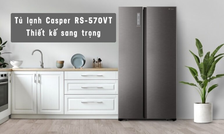 Nếu bạn cần mở tủ lạnh Casper RS-570VT cần phải được mở rất cẩn thận và nhẹ nhàng.