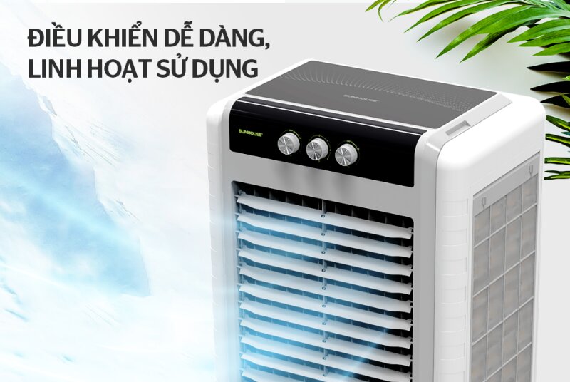 Quạt điều hòa Sunhouse SHD7776: Ngoại hình trang nhã, làm mát hiệu quả cho không gian lớn