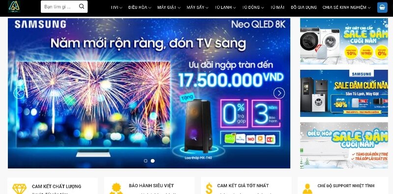 Điện máy Minh Anh – địa chỉ mua tivi, điều hòa, máy giặt uy tín tại Hà Nội