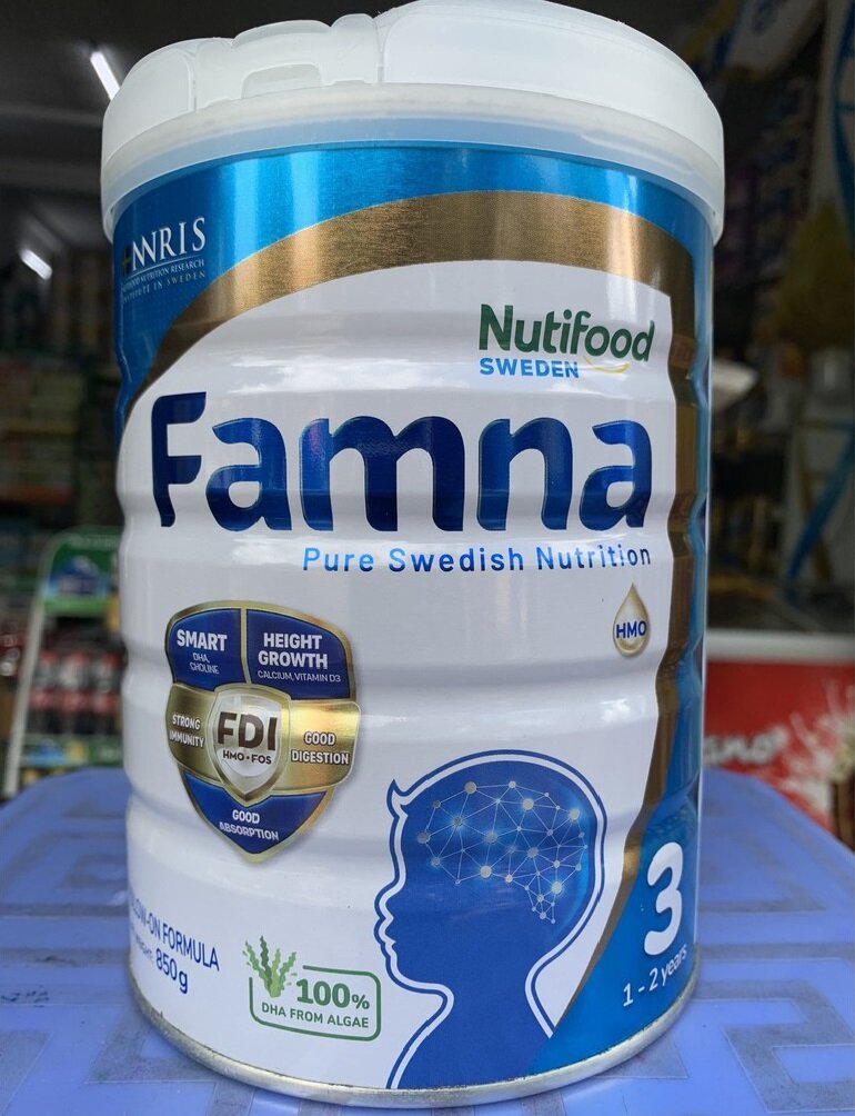 Sữa Famna số 3 850g cho trẻ 1-2 tuổi