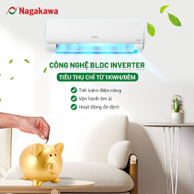 5 lý do nên mua điều hòa Nagakawa 24000 BTU NIS-A24R2H10