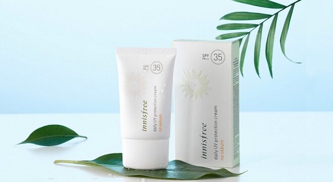 Kem chống nắng Innisfree cho da dầu Innisfree Daily UV Protection Cream No Sebum SPF35/PA+++