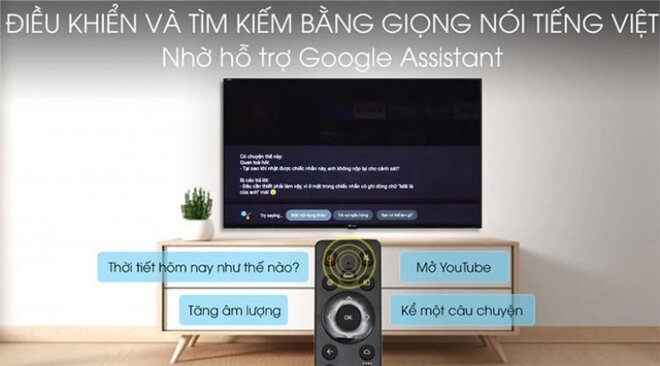 Smart Tivi Casper 32 inch 32HG5100 tiện ích cùng trợ lý ảo Google Assistant