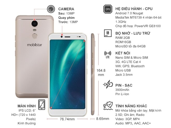 Điện thoại Mobiistar E1