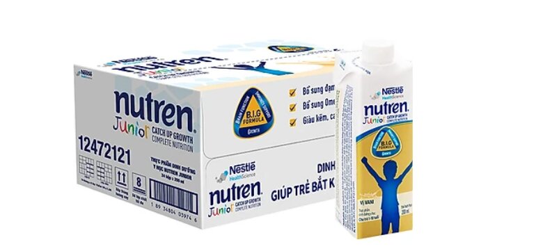 Sữa tăng cân cho người gầy pha sẵn Nutren Junior 200ml - Giá tham khảo: 688.000 vnd/ thùng 24 hộp