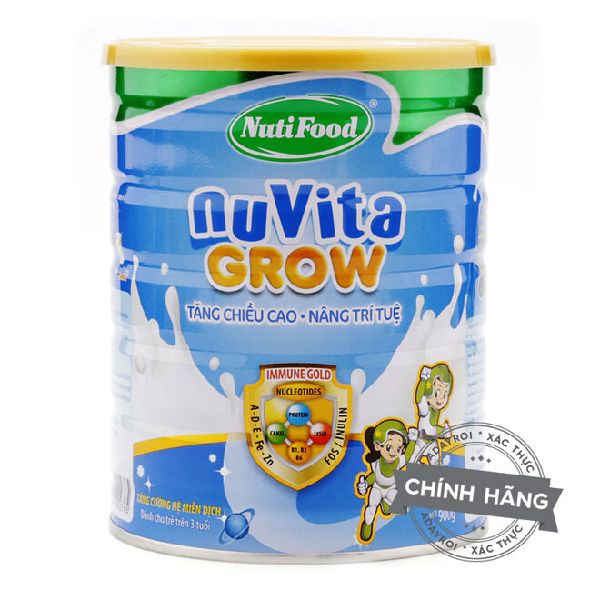 Sữa bột NutiFood NuVita Grow từ 3 tuổi