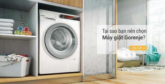 Máy giặt lồng ngang Gorenje W8844I 8kg 