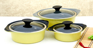10 bộ nồi Ceramic cho bếp từ chống dính tốt chịu nhiệt cao giá từ 500k