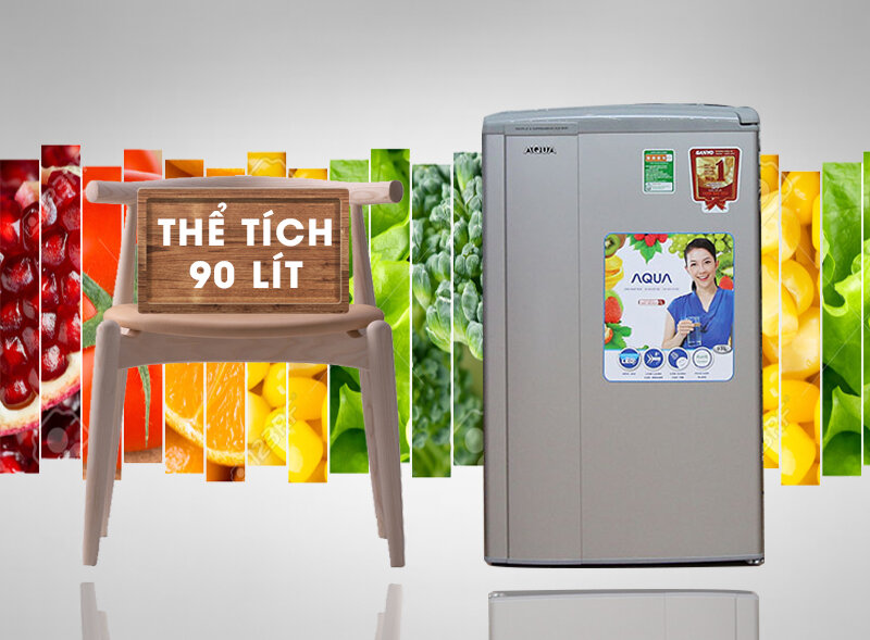 Tủ lạnh mini Aqua phù hợp với sinh viên và người ở một mình