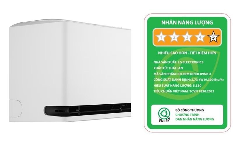 Điều hòa LG inverter 9000 BTU 1 chiều IDC09M1 mới 2025 rất tiết kiệm điện, làm mát vượt trội với cửa gió kép