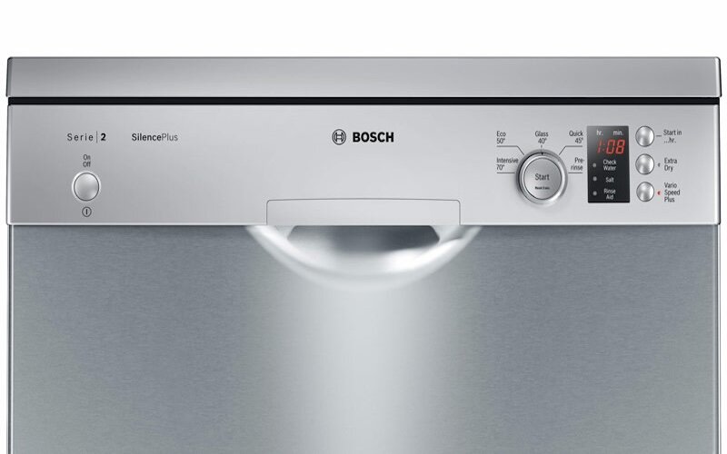 Máy rửa bát độc lập 13 bộ Bosch SMS25EI00G linh hoạt với 5 chương trình rửa chuyên biệt