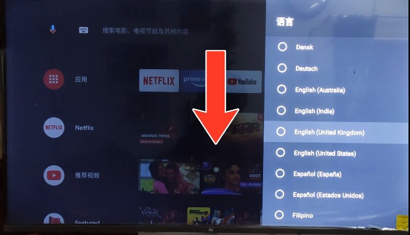 đặt tiếng Việt cho tivi Xiaomi nội địa Trung