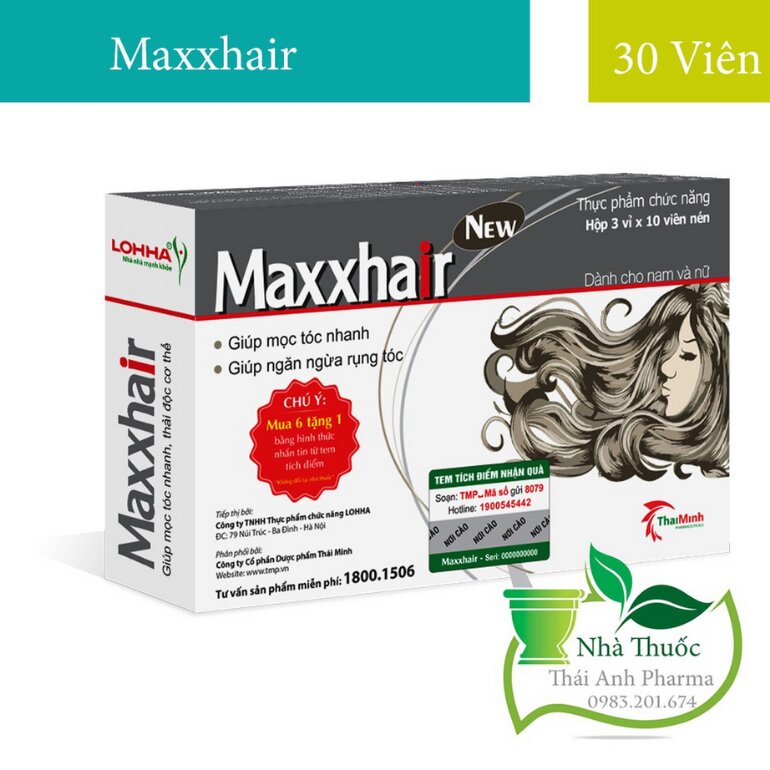 Thuốc mọc tóc Maxxhair giá bao nhiêu?