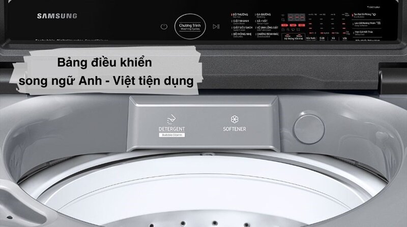 Máy giặt Samsung Inverter 17 kg WA17CG6442BDSV: Khối lượng giặt
