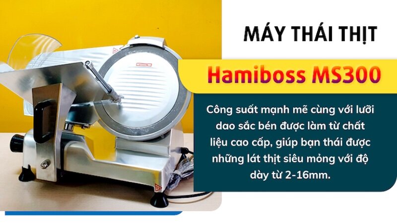 Máy thái thịt Hamiboss-MS300 (Anod hóa)