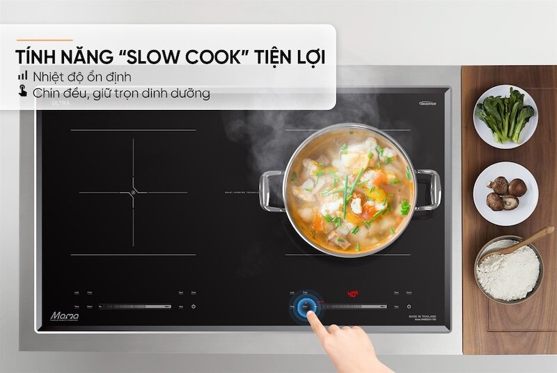 Tìm hiểu chi tiết về bếp điện từ đôi Sunhouse Mama MMB82041-TMD