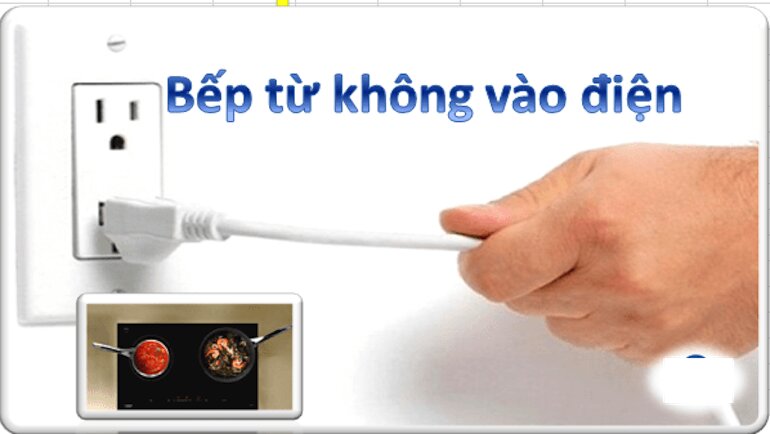 Điện không vào bếp từ